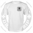 Dragstrip Kustom Mens White T`shirt Blood n Glory Hot Rod Tee